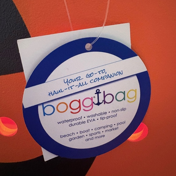 BOGG BAG Orange Jack-o'-Lantern Face Tote - Picture 5 of 6